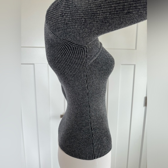 Acler Ribbed keyhole Grey Sweater size S - Picture 5 of 5